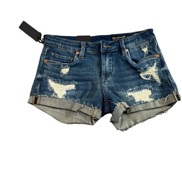 NWT The Fulton Blank NYC short shorts distressed Size 24 or 0 - Picture 1 of 6